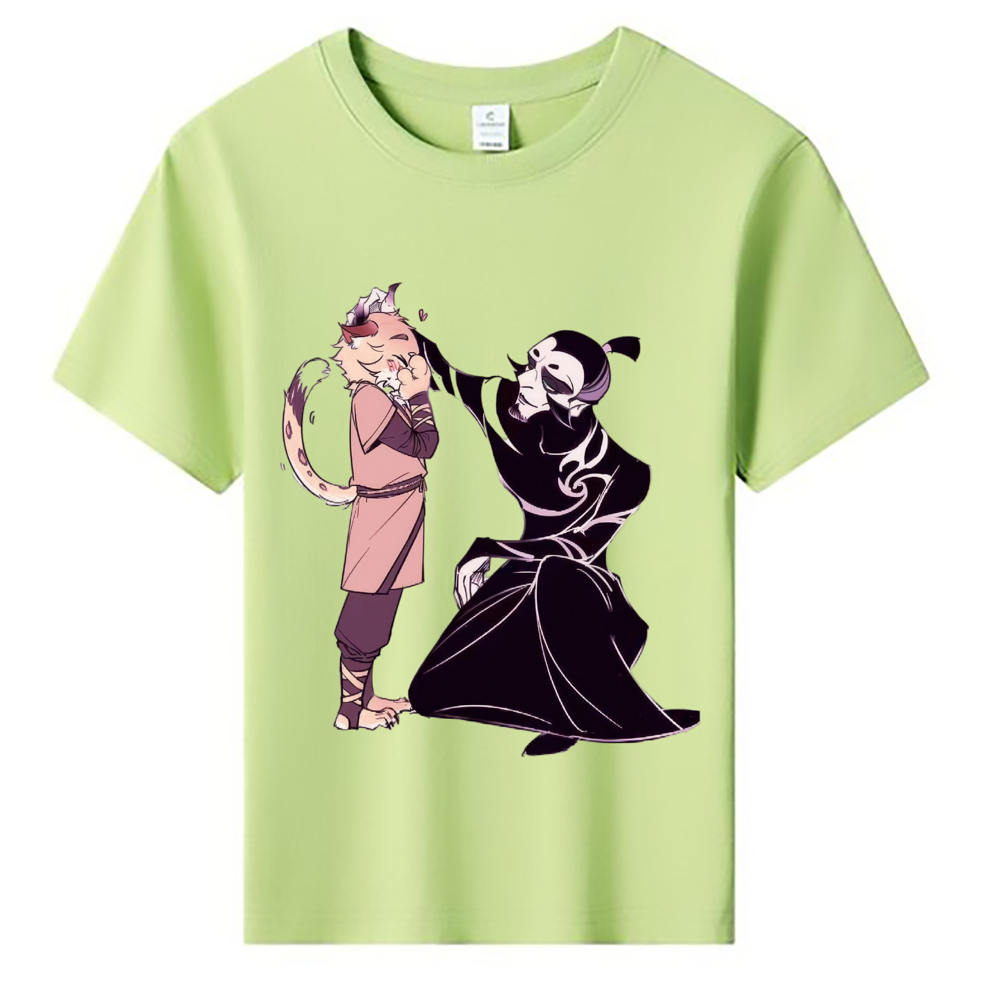 （画像用） Ne Zha 2 ナタ 魔童の大暴れ 綿100％キッズTシャツ（フロントプリント）